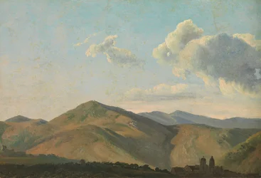 Bergigt landskap vid Vicovaro, ca. 1786-97.