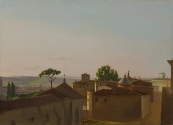 Utsikt på Quirinal Hill, Rom, 1800.