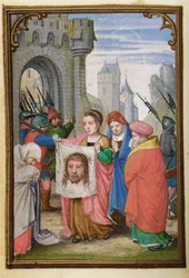Folio från en miniatyrbok med timmar, användning av Rom, Brygge, 1530-35