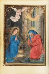 Folio från en miniatyrbok med timmar, användning av Rom, Brygge, 1530-35