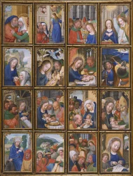 Tafel aus dem Stein-Quadriptychon