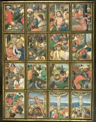 Passionen, från "Stein Quadriptych" (pergament)
