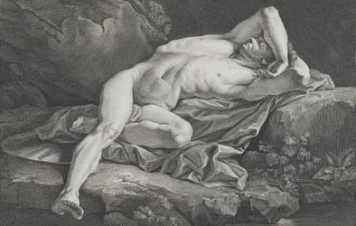 Studie av naken man, 1762.
