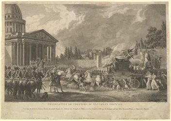 Översättning av Voltaire i det franska Pantheon, 1817.