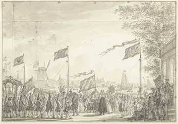 Farväl till Willem V och hans hustru på Buitenamstel, 1768