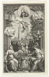 Allegori om upphöjelsen av Vilhelm IV till stadhållare, 1747