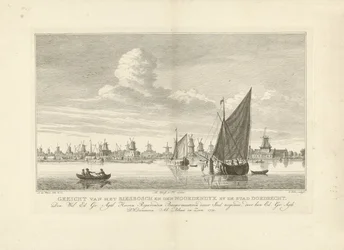 Utsikt över Biesbosch och Noordendijk nära Dordrecht Utsikt över Biesbosch och den Noordendyk vid staden Dordrecht (titel på objekt)