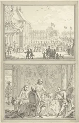 Honselaarsdijk Palace byter ägare / Försäljning av de preussiska herrskapen till Anna van Hannover, 1754
