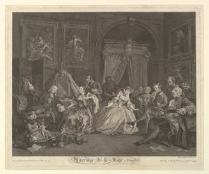 Vigsel A-la-Mode, tavla IV, 1 april 1745.