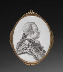 Oval plakett, hertig av Cumberland, ca. 1755.