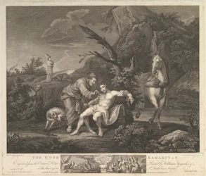 Den barmhärtige samariten St. Lukas, kapitel. 10, vers 30, 24 februari 1772.