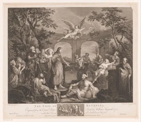 Kristus botar de sjuka i Bethesda The Pool of Bethesda (titel på objekt)