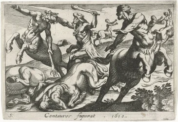 Herkules kämpar mot kentaurerna Centauros superat (titel på objekt) Herculean Themes (serietitel)