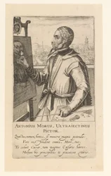 Porträtt av Anthonio Moro
