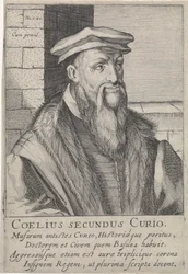 Porträtt av Caelius Secundus Curio