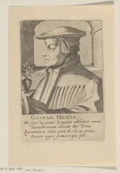 Porträtt av Caspar Hedio