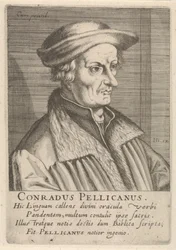 Porträtt av Conrad Pellican