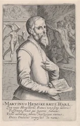 Porträtt av Maarten van Heemskerck