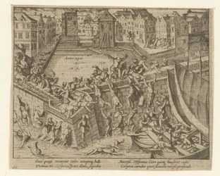 Den spanska furien: invånarna flyr ut i Schelde, 1576