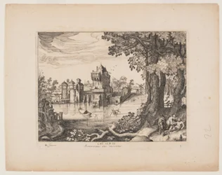 Samariten hittar mannen, från Landscapes with the Story of the Good Samaritan (Landskap med berättelsen om den barmhärtige samariten)