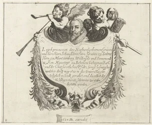 Titelbild till begravningsprocessionen för Johann Albrecht, greve av Solms, 1623