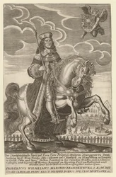 Porträtt av Fredrik Vilhelm 1620-1688, kurfursten av Brandenburg, hertig av Preussen, 1680