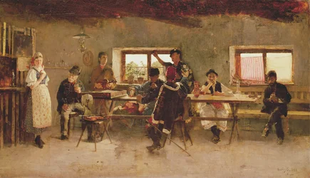 Revelers in a Pub, 1888