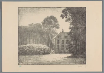 Utsikt över en bondgård på gården De Raephorst Raephorst (originaltitel) Gamla herrgårdar runt Haag (original serietitel)