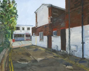 Motorworks, Westgate-on-Sea, 2024 (olja på duk)