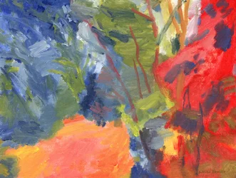Woodland Pathway 16, 2023 (olja på duk, panel)