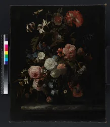 Grupp av blommor, före 1721 (olja på duk)
