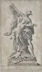 Perseus levererar Andromedes (teckning)