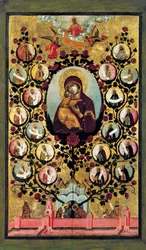 Apoteos av Jungfrun av Vladimir, 1668.