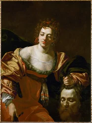 Judith med Holofernes huvud (målning på duk)