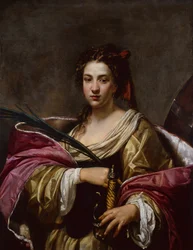 St.Catherine (olja på duk)