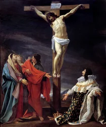 Kung Ludvig XIII:s löfte (1601-1643) Målning av Simon Vouet (1590-1649) och verkstad