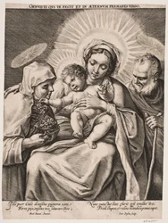 Den heliga familjen och S:ta Clara