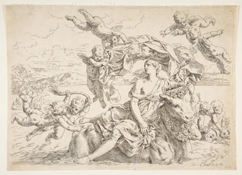 Europas våldtäkt, ca. 1636.
