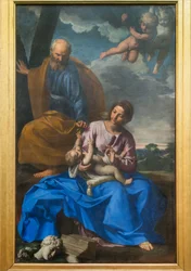 Den heliga familjen. De övriga på flykten till Egypten, ca 1640 (olja på duk)