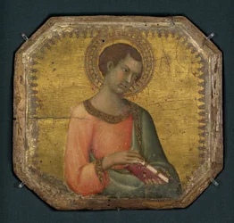 Ett helgon som håller en bok, 1344