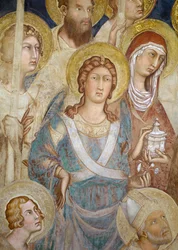 Maesta, detalj av St. Michael, 1315 fresk