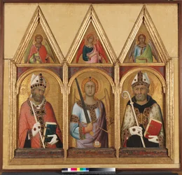 St. Geminianus, c.1319 tempera med guld på paneldetalj av 58835