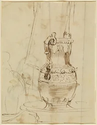 En utsmyckad Ewer [recto]