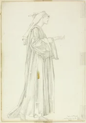 Studie av Pilgrim för Romaunt of the Rose