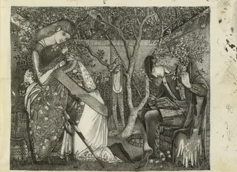 Riddarens avsked, 1858