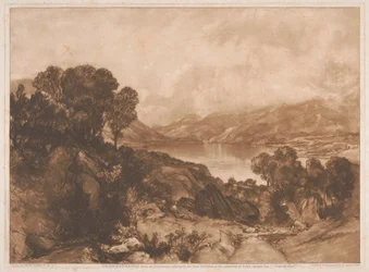 Utsikt över en sjö, Derwentwater
