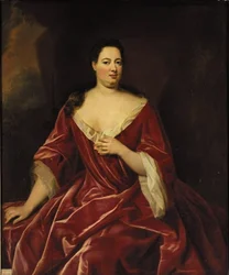 Porträtt av Sophia Charlotte von Kielmansegg, grevinna av Darlington 1675-1725