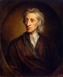 Porträtt av läkaren och filosofen John Locke