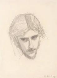 Studie för chefen för Ferdinand i "Ferdinand Lured by Ariel"