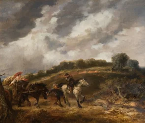 En blåsig dag, 1885.